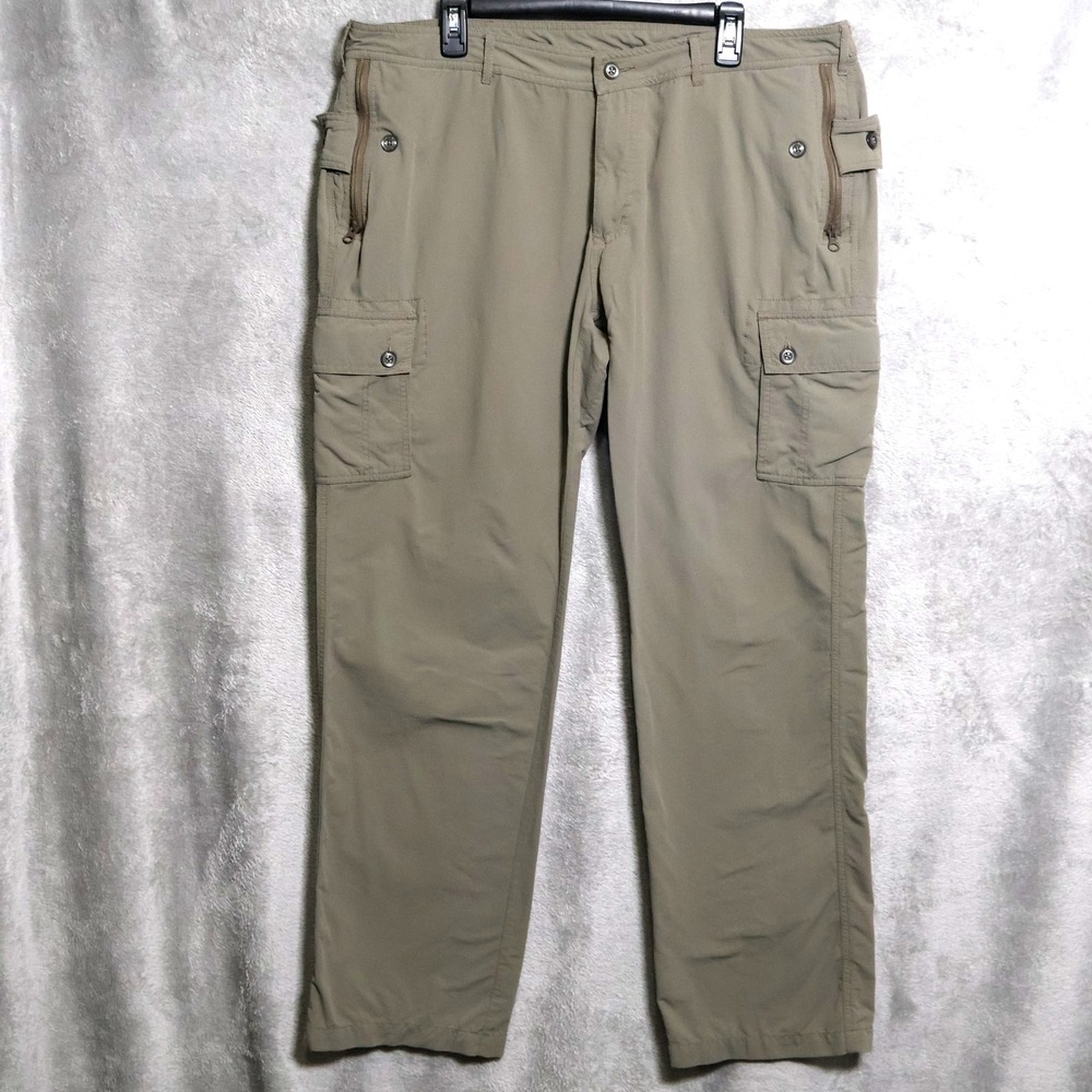 Clothing Arts Pants Men 40x33.5 Beige Tan Cargo Pocket Hiking Outdoor Gorpcore
